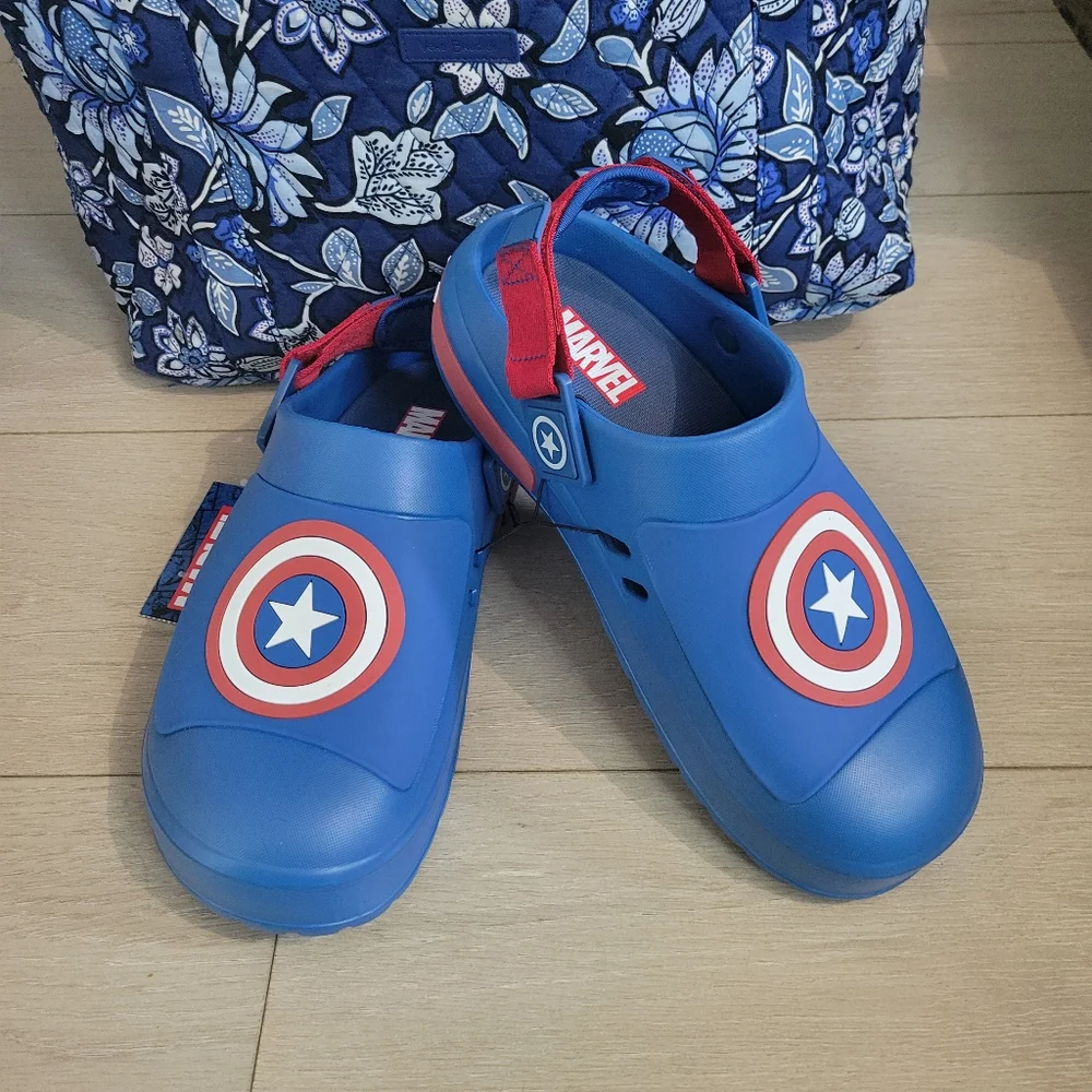 Captain America Clog Sandals Slip On Mens Size 9